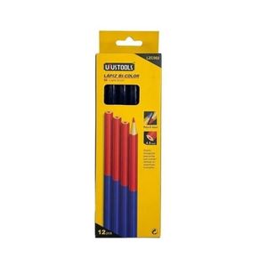LAPIZ CARPINTERO ROJO AZUL
